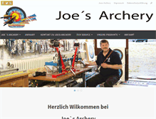 Tablet Screenshot of joes-archery.de